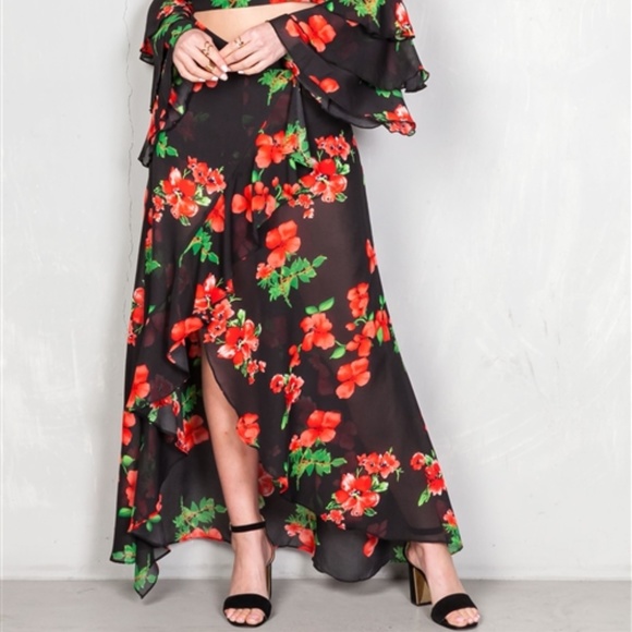 SKIRT BOHO ROMANCE SKIRT SALSA DANCE - Picture 3 of 3